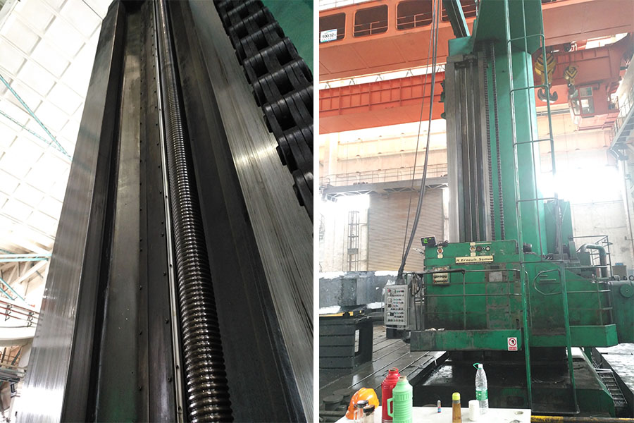 11米落地镗铣床安装磁栅尺