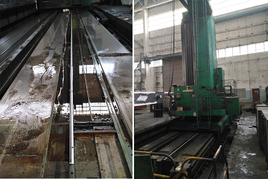 11米落地镗铣床安装磁栅尺