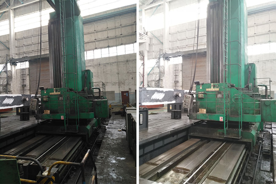 11米落地镗铣床安装磁栅尺