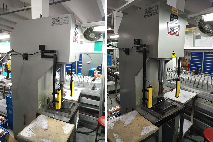 安全光栅压机上应用